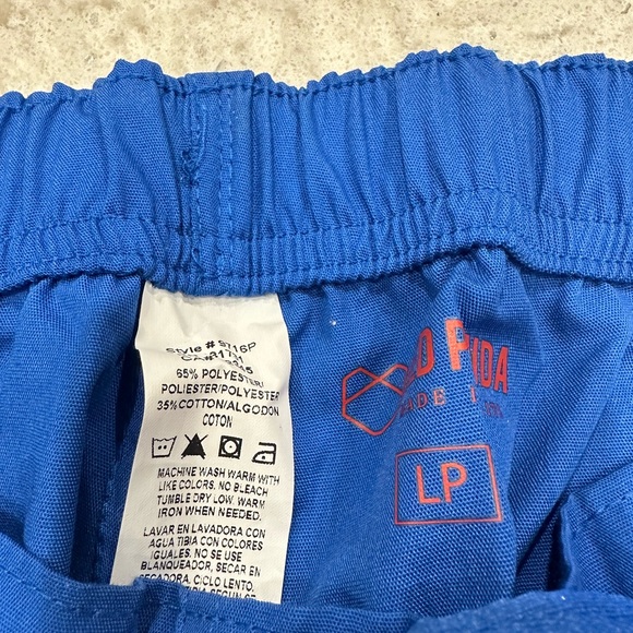 Red panda Royal blue scrub pants for women. Size L. Poly/cotton blend. New - Picture 2 of 4